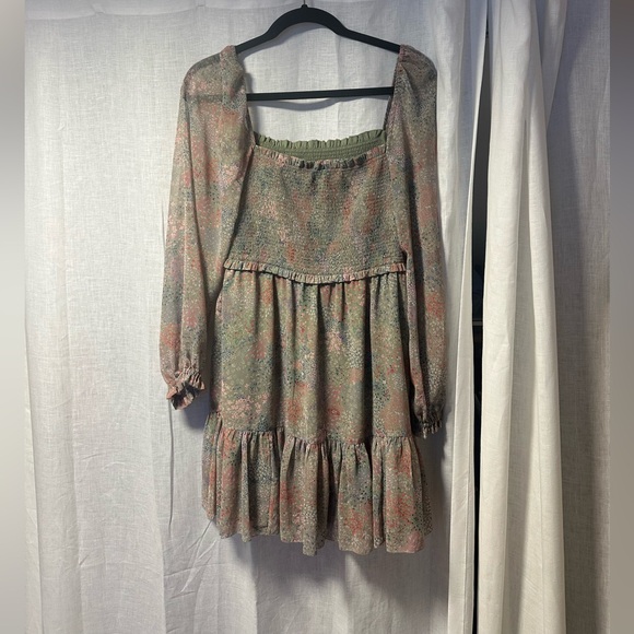 Wilfred Multicolor Long Sleeve Dress (Aritzia) - Picture 1 of 4